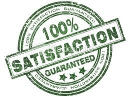 We offer a 100% Satisfaction Guarantee